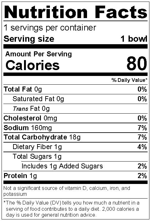 Corn Flakes Cereal Nutrition Facts